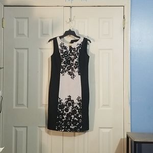 Emma and Michele black and white dress